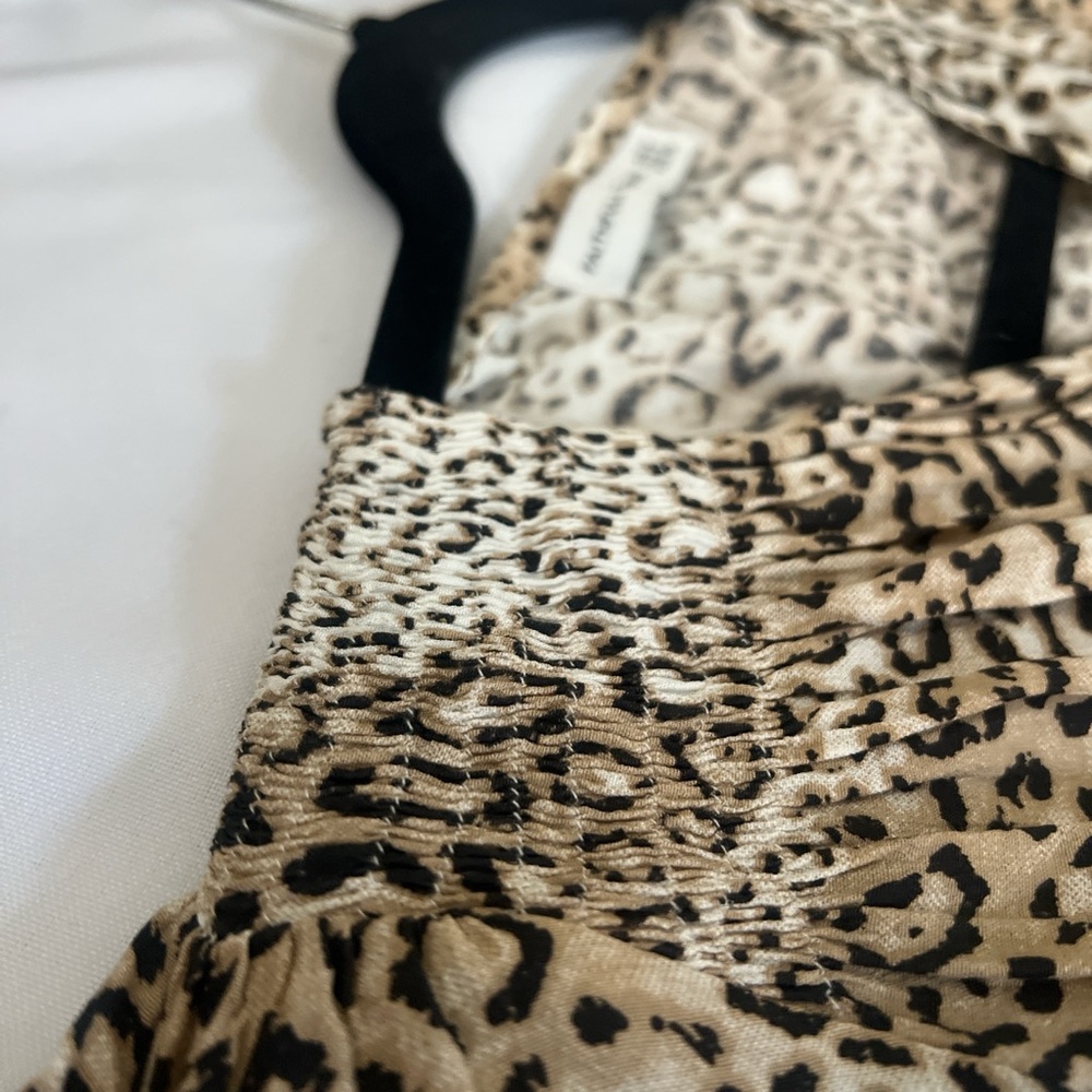 Leopard Print Dress with Ruffle Hem - Picture 7 of 8